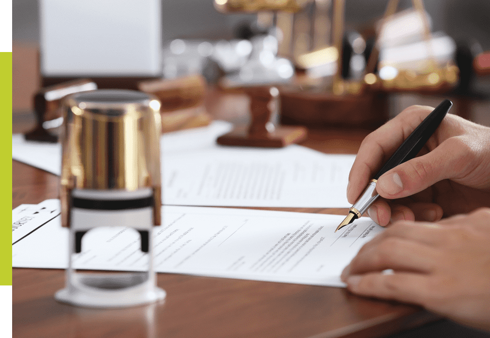 Signing Documents — Oceanside Services In Grafton, NSW